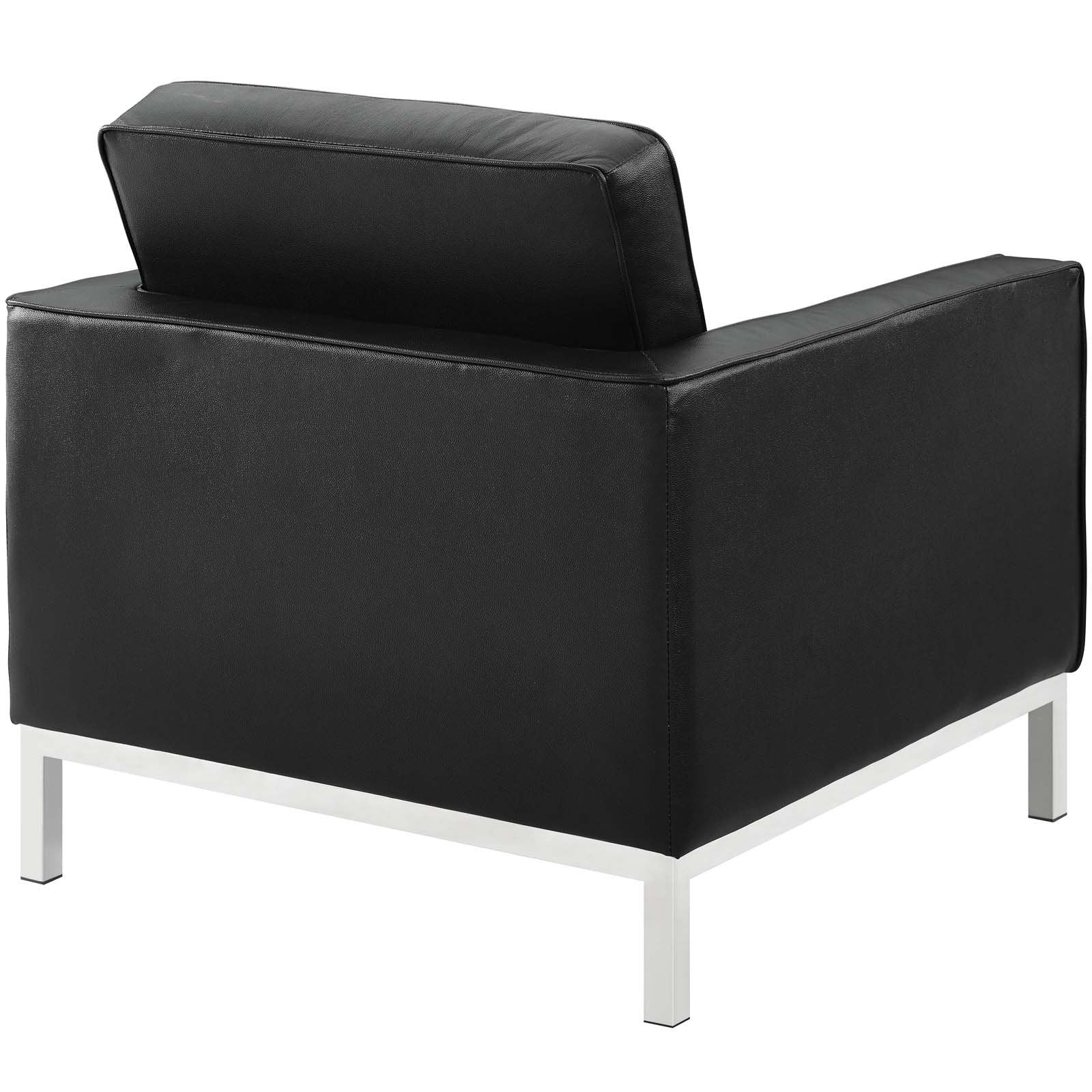 Florence Knoll Style Leather Armchair - living-essentials