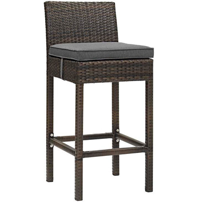 Conduit Outdoor Patio Wicker Rattan Bar Stool - living-essentials