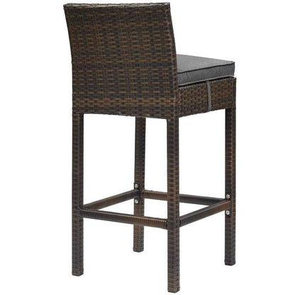 Conduit Outdoor Patio Wicker Rattan Bar Stool - living-essentials