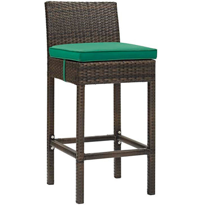 Conduit Outdoor Patio Wicker Rattan Bar Stool - living-essentials