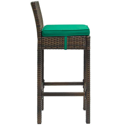 Conduit Outdoor Patio Wicker Rattan Bar Stool - living-essentials