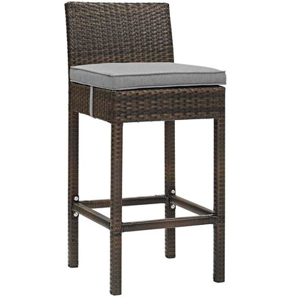 Conduit Outdoor Patio Wicker Rattan Bar Stool - living-essentials