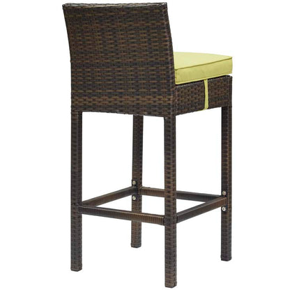 Conduit Outdoor Patio Wicker Rattan Bar Stool - living-essentials