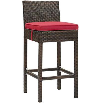 Conduit Outdoor Patio Wicker Rattan Bar Stool - living-essentials