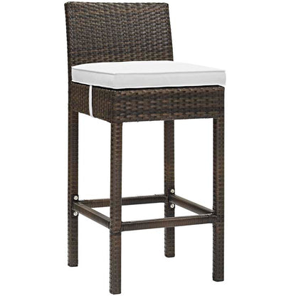 Conduit Outdoor Patio Wicker Rattan Bar Stool - living-essentials