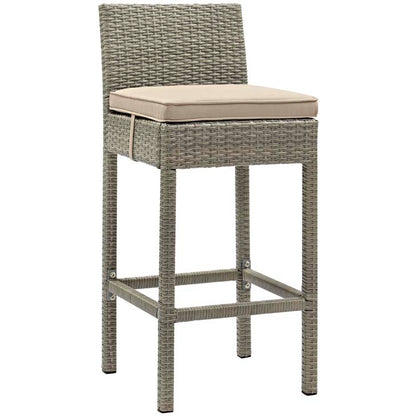 Conduit Outdoor Patio Wicker Rattan Bar Stool - living-essentials