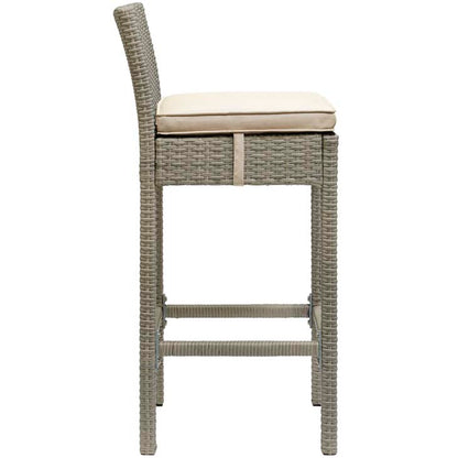 Conduit Outdoor Patio Wicker Rattan Bar Stool - living-essentials