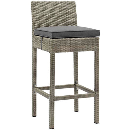 Conduit Outdoor Patio Wicker Rattan Bar Stool - living-essentials