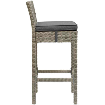 Conduit Outdoor Patio Wicker Rattan Bar Stool - living-essentials