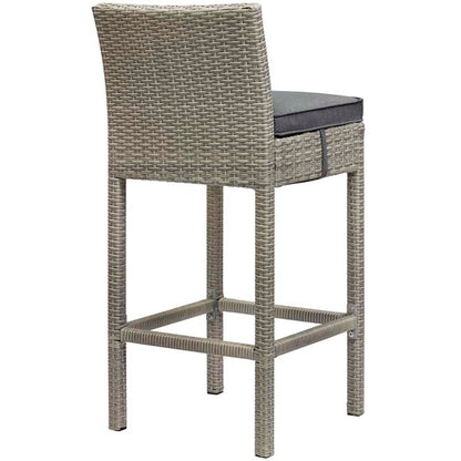 Conduit Outdoor Patio Wicker Rattan Bar Stool - living-essentials