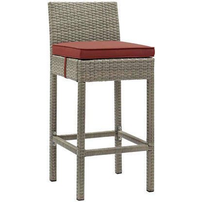 Conduit Outdoor Patio Wicker Rattan Bar Stool - living-essentials