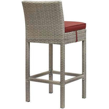 Conduit Outdoor Patio Wicker Rattan Bar Stool - living-essentials