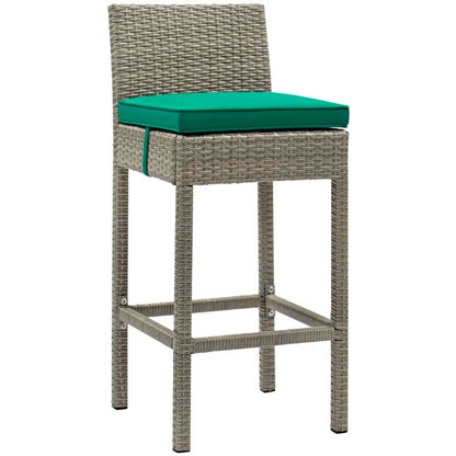 Conduit Outdoor Patio Wicker Rattan Bar Stool - living-essentials