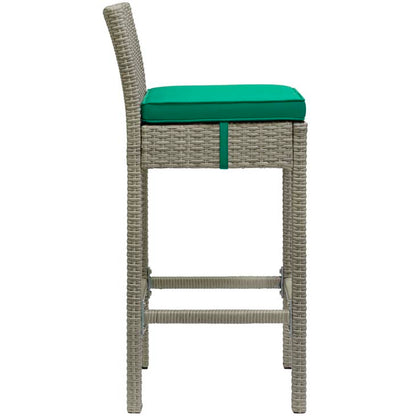 Conduit Outdoor Patio Wicker Rattan Bar Stool - living-essentials