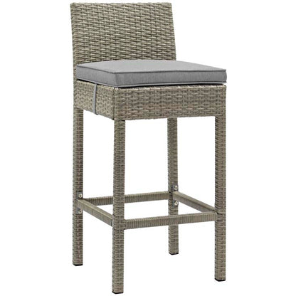 Conduit Outdoor Patio Wicker Rattan Bar Stool - living-essentials