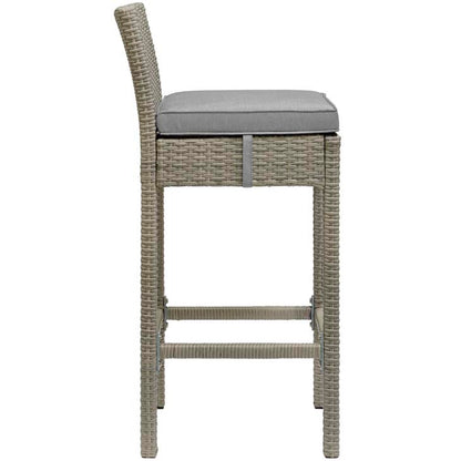 Conduit Outdoor Patio Wicker Rattan Bar Stool - living-essentials