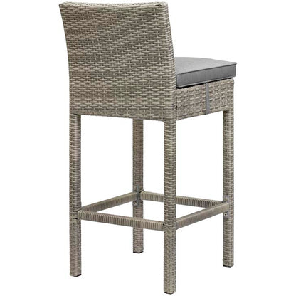 Conduit Outdoor Patio Wicker Rattan Bar Stool - living-essentials