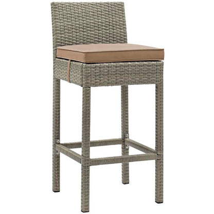 Conduit Outdoor Patio Wicker Rattan Bar Stool - living-essentials