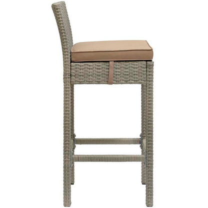 Conduit Outdoor Patio Wicker Rattan Bar Stool - living-essentials