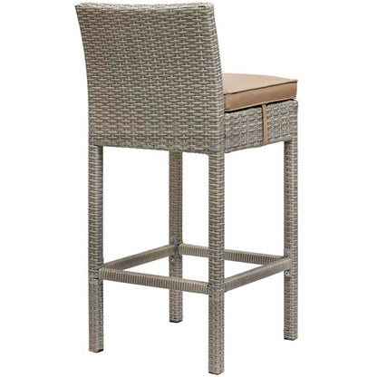 Conduit Outdoor Patio Wicker Rattan Bar Stool - living-essentials