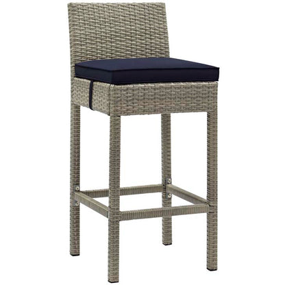 Conduit Outdoor Patio Wicker Rattan Bar Stool - living-essentials