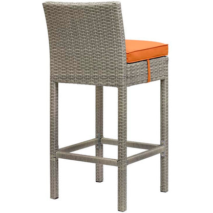Conduit Outdoor Patio Wicker Rattan Bar Stool - living-essentials