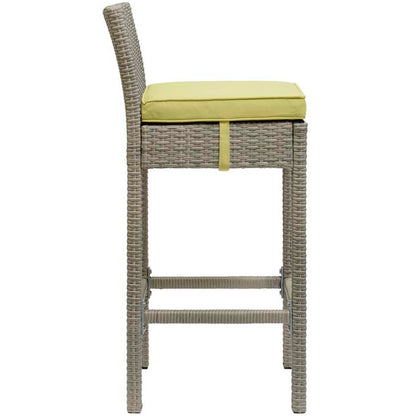 Conduit Outdoor Patio Wicker Rattan Bar Stool - living-essentials