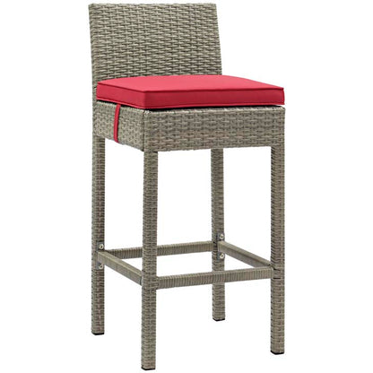 Conduit Outdoor Patio Wicker Rattan Bar Stool - living-essentials