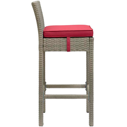 Conduit Outdoor Patio Wicker Rattan Bar Stool - living-essentials