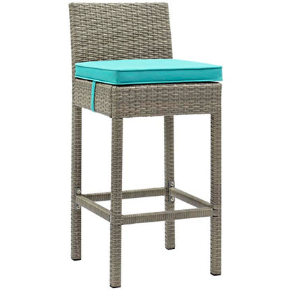 Conduit Outdoor Patio Wicker Rattan Bar Stool - living-essentials