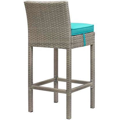 Conduit Outdoor Patio Wicker Rattan Bar Stool - living-essentials