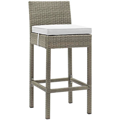 Conduit Outdoor Patio Wicker Rattan Bar Stool - living-essentials
