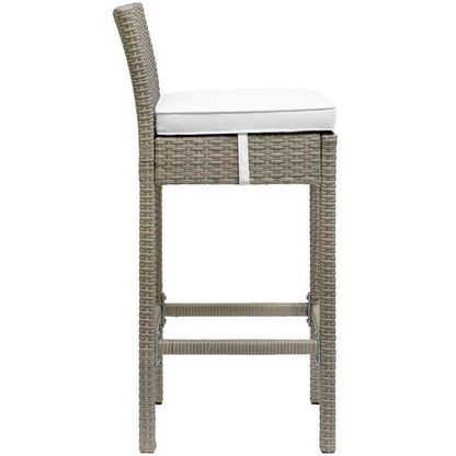 Conduit Outdoor Patio Wicker Rattan Bar Stool - living-essentials