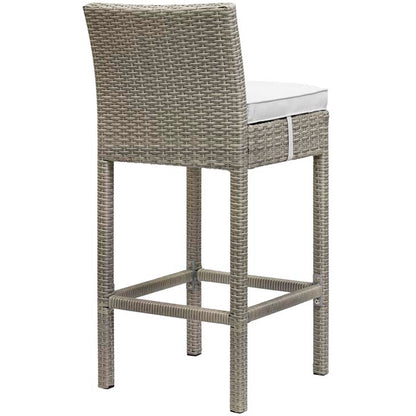 Conduit Outdoor Patio Wicker Rattan Bar Stool - living-essentials