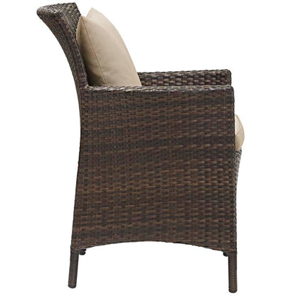 Conduit Outdoor Patio Wicker Rattan Dining Armchair - living-essentials