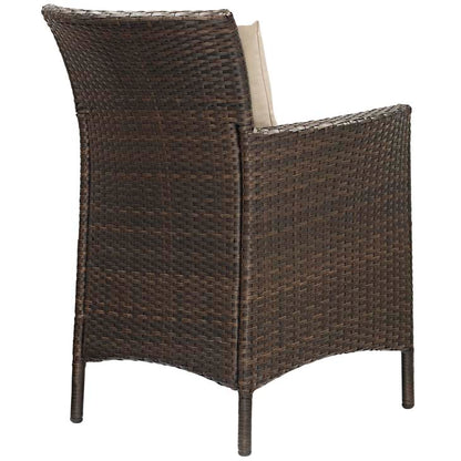 Conduit Outdoor Patio Wicker Rattan Dining Armchair - living-essentials