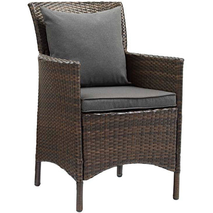 Conduit Outdoor Patio Wicker Rattan Dining Armchair - living-essentials