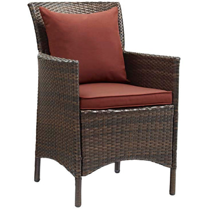 Conduit Outdoor Patio Wicker Rattan Dining Armchair - living-essentials