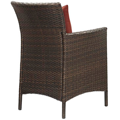 Conduit Outdoor Patio Wicker Rattan Dining Armchair - living-essentials