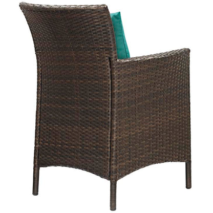 Conduit Outdoor Patio Wicker Rattan Dining Armchair - living-essentials