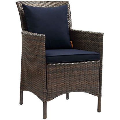 Conduit Outdoor Patio Wicker Rattan Dining Armchair - living-essentials