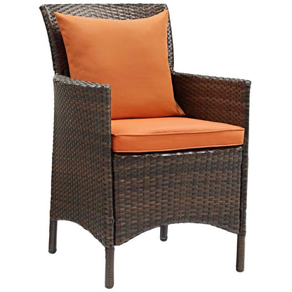 Conduit Outdoor Patio Wicker Rattan Dining Armchair - living-essentials