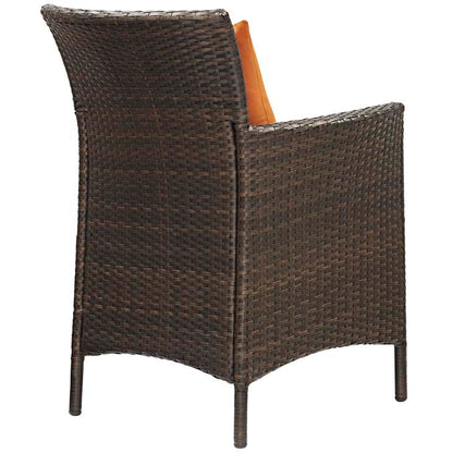 Conduit Outdoor Patio Wicker Rattan Dining Armchair - living-essentials