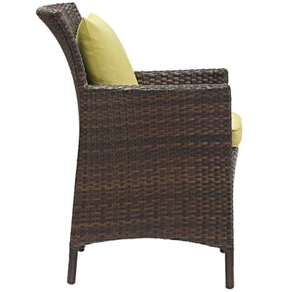 Conduit Outdoor Patio Wicker Rattan Dining Armchair - living-essentials