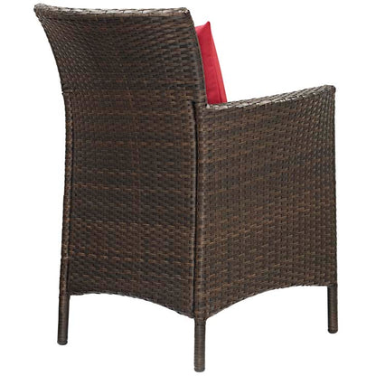 Conduit Outdoor Patio Wicker Rattan Dining Armchair - living-essentials