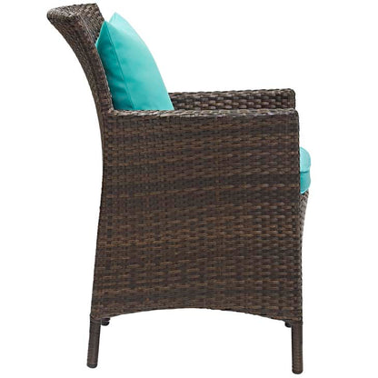 Conduit Outdoor Patio Wicker Rattan Dining Armchair - living-essentials
