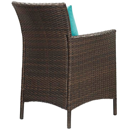 Conduit Outdoor Patio Wicker Rattan Dining Armchair - living-essentials