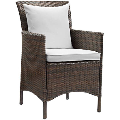 Conduit Outdoor Patio Wicker Rattan Dining Armchair - living-essentials