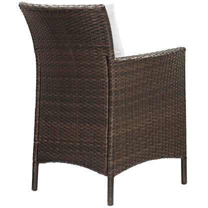 Conduit Outdoor Patio Wicker Rattan Dining Armchair - living-essentials