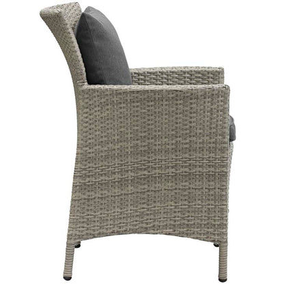Conduit Outdoor Patio Wicker Rattan Dining Armchair - living-essentials
